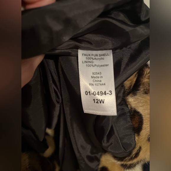 STYLISH CHEETAH FAUX FUR SUPER SOFT SIZE 12 - Picture 9 of 11